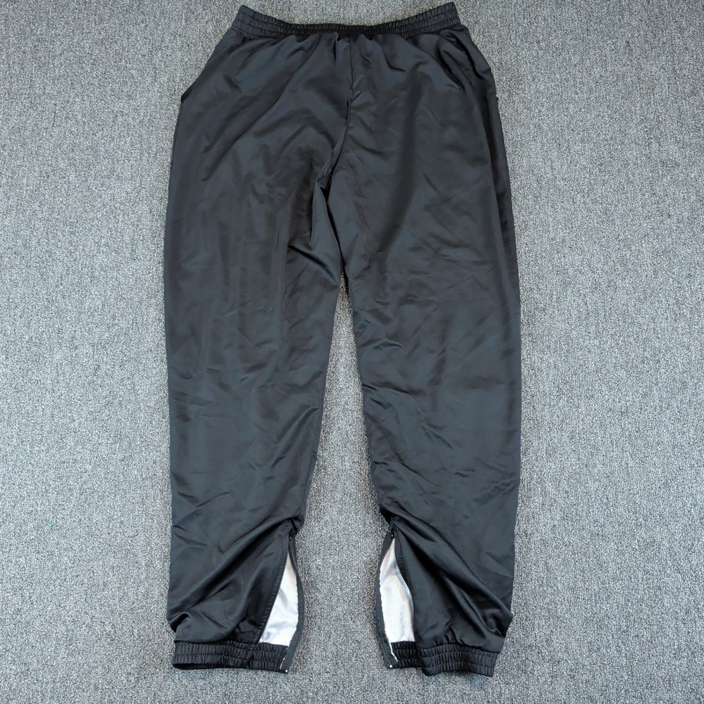 Varsity Spirit Men Tracks XL 32 Black Polyester Cotton Lined Ankle Zip Joggers — photo 2
